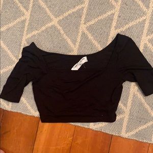 LF/EMMA & SAM Black Crop Top